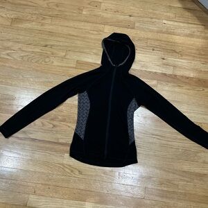 Smartwool Black Beanie with Orange Stripe